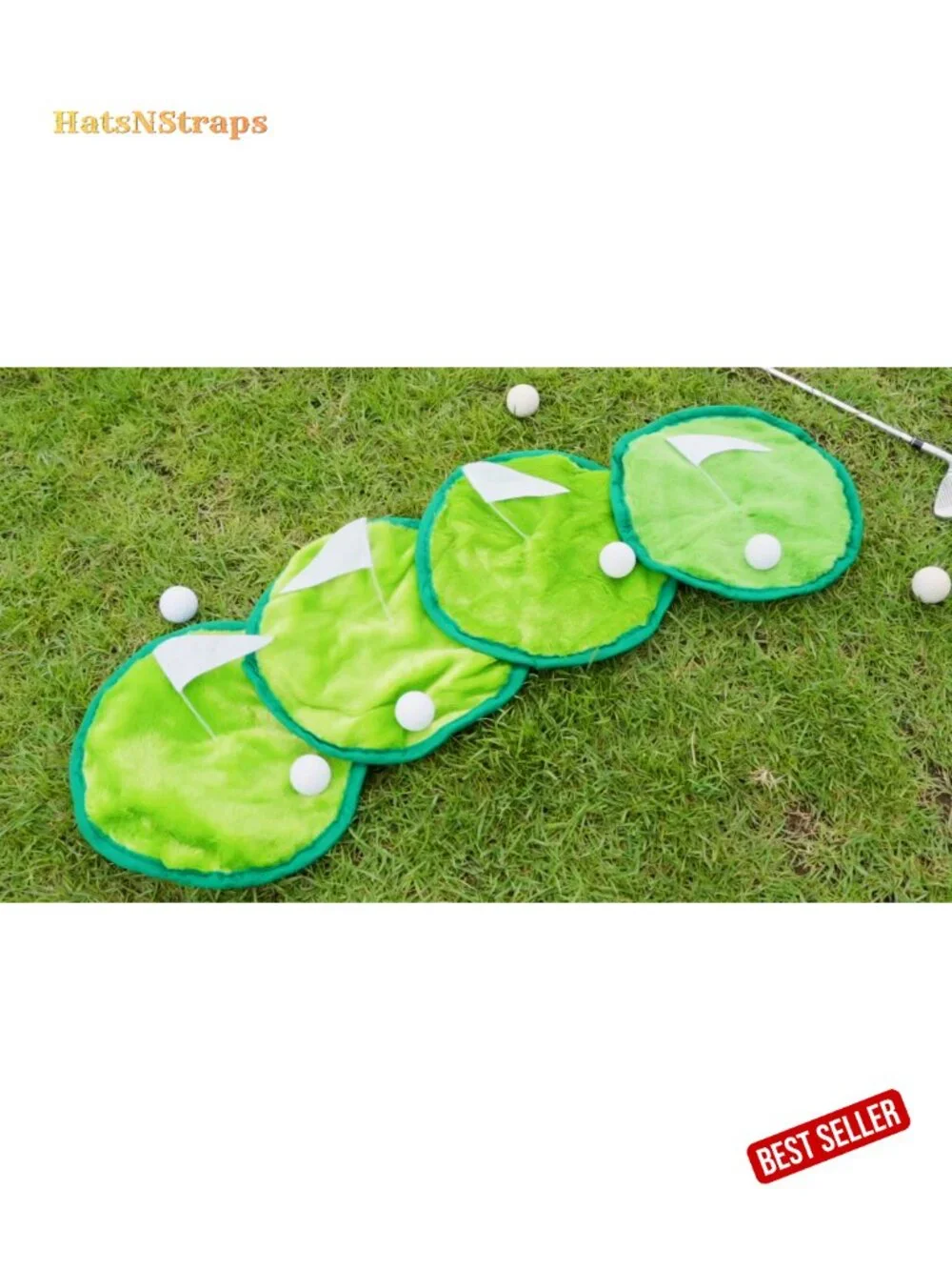 Funny Golf Hat with Ball & Flag Party Costume Accessories Unisex Beret Novelty